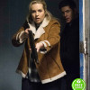 SUPERNATURAL SEASON 13 BRIANA BUCKMASTER (DONNA HANSCUM) BROWN SHEARLING JACKET
