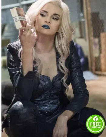 THE FLASH DANIELLE PANABAKER (CAITLIN SNOW) BLACK LEATHER JACKET