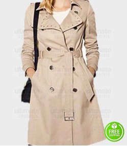 THE BOLD AND THE BEAUTIFUL LINSEY GODFREY (CAROLINE SPENCER) TRENCH COAT