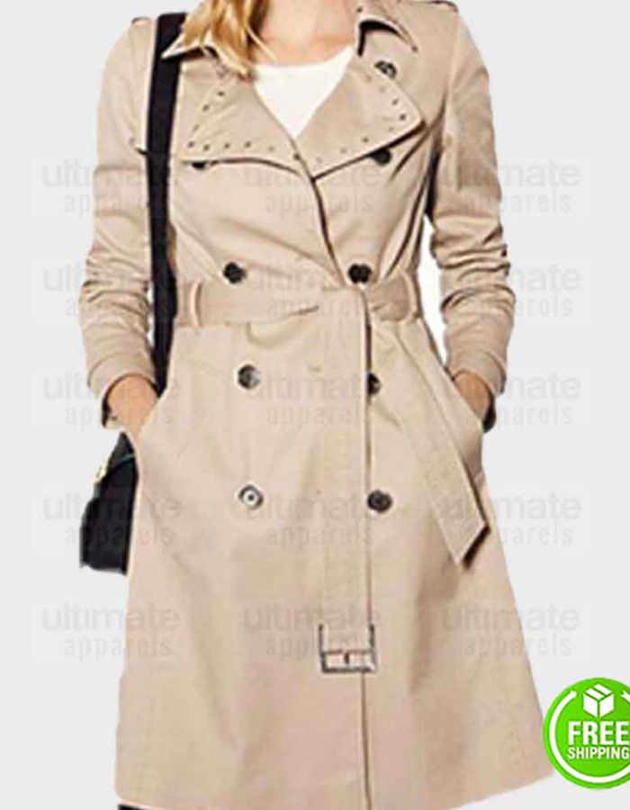 THE BOLD AND THE BEAUTIFUL LINSEY GODFREY (CAROLINE SPENCER) TRENCH COAT