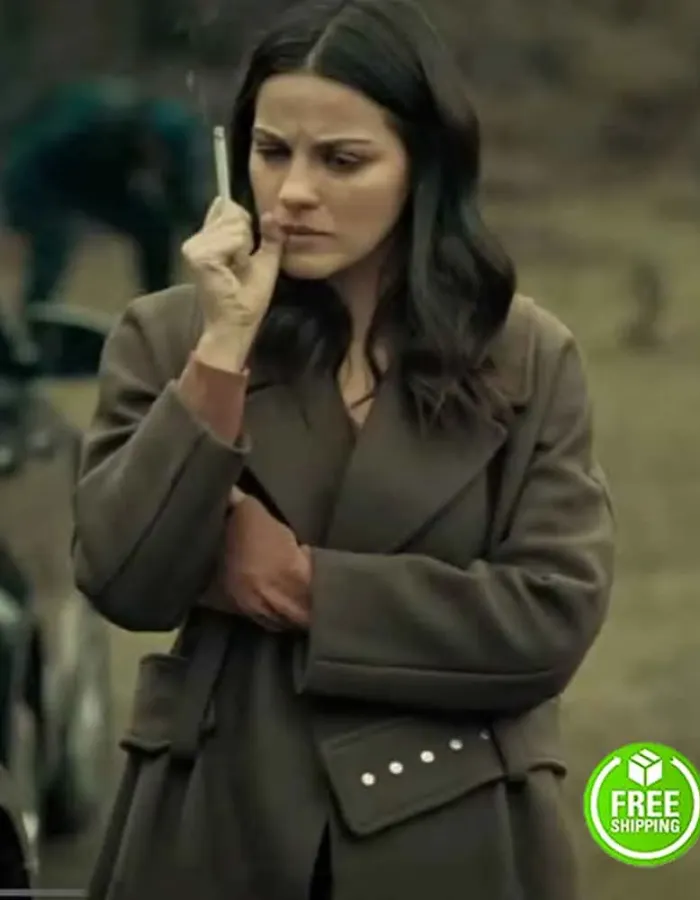 DARK DESIRE MAITE PERRONI (ALMA SOLARES) WOOL TRENCH COAT DARK DESIRE MAITE PERRONI (ALMA SOLARES) WOOL TRENCH COAT