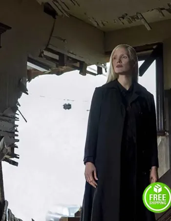X-MEN: DARK PHOENIX JESSICA CHASTAIN (SMITH) BLACK COTTON COAT