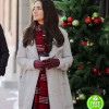 DASHING HOME FOR CHRISTMAS PANIZ ZADE (EMILY) WHITE TRENCH COAT