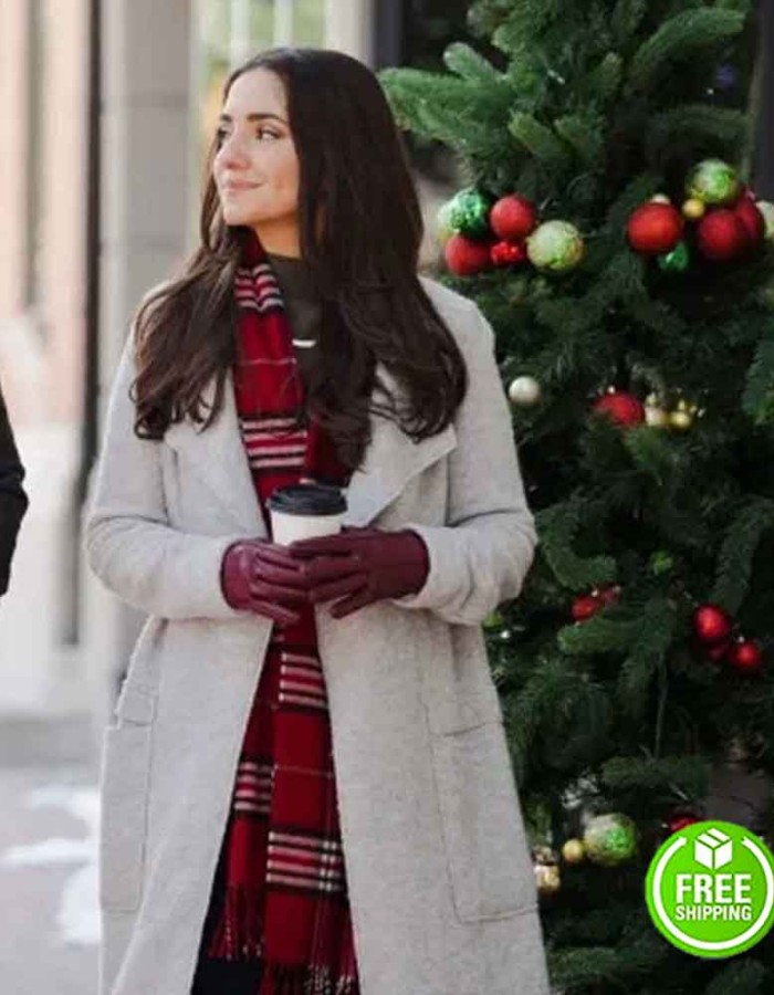 DASHING HOME FOR CHRISTMAS PANIZ ZADE (EMILY) WHITE TRENCH COAT DASHING HOME FOR CHRISTMAS PANIZ ZADE (EMILY) WHITE TRENCH COAT