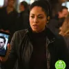 DEBRIS RIANN STEELE (FINOLA JONES) BLACK COTTON JACKET DEBRIS RIANN STEELE (FINOLA JONES) BLACK COTTON JACKET
