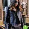 ARROW JULIANA HARKAVY (DINAH DRAKE) BLACK LEATHER JACKET ARROW JULIANA HARKAVY (DINAH DRAKE) BLACK LEATHER JACKET