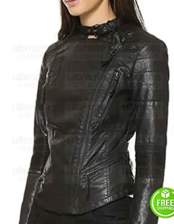 THE FATE OF THE FURIOUS CHARLIZE THERON (CIPHER) BLACK LEATHER JACKET THE FATE OF THE FURIOUS CHARLIZE THERON (CIPHER) BLACK LEATHER JACKET