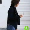 GEMINI MAN MARY ELIZABETH WINSTEAD (DANNY) FUR COLLAR BLACK JACKET 