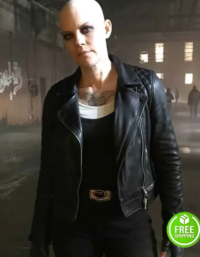 DOOM PATROL SEASON 2 STEPHANIE CZAJKOWSKI (HAMMERHEAD) BLACK LEATHER JACKET