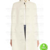 YOUNGER HILARY DUFF (KELSEY PETERS) WOOL WHITE CAPE COAT YOUNGER HILARY DUFF (KELSEY PETERS) WOOL WHITE CAPE COAT