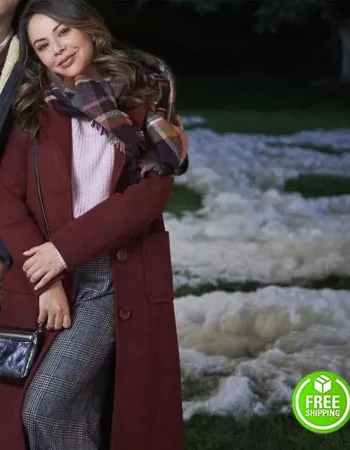 HOLLY & IVY JANEL PARRISH (MELODY KNAPP) MAROON WOOL TRENCH COAT HOLLY & IVY JANEL PARRISH (MELODY KNAPP) MAROON WOOL TRENCH COAT