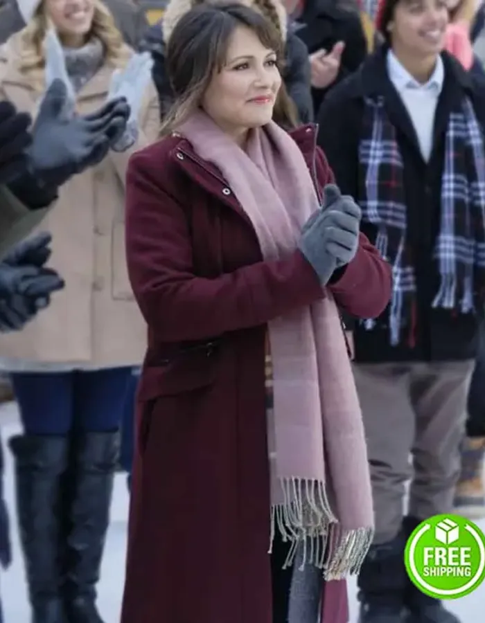 LOVE IN WINTERLAND ITALIA RICCI (ALLY) MAROON WOOL COAT LOVE IN WINTERLAND ITALIA RICCI (ALLY) MAROON WOOL COAT