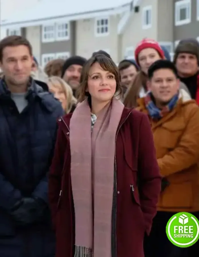 LOVE IN WINTERLAND ITALIA RICCI (ALLY) MAROON WOOL COAT LOVE IN WINTERLAND ITALIA RICCI (ALLY) MAROON WOOL COAT