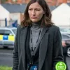 THE LINE OF DUTY SEASON 6 KELLY MACDONALD (JO DAVIDSON) GREY WOOL COAT