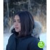 LET IT SNOW ISABELA MONER (JULIE) BLACK FUR HOODED COTTON JACKET
