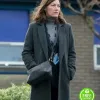 THE LINE OF DUTY SEASON 6 KELLY MACDONALD (JO DAVIDSON) GREY WOOL COAT