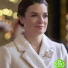CHRISTMAS BY STARLIGHT KIMBERLEY SUSTAD (ANNIE PARK) WHITE TRENCH COAT