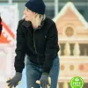 HAPPIEST SEASON KRISTEN STEWART (ABBY) BLACK BOMBER JACKET HAPPIEST SEASON KRISTEN STEWART (ABBY) BLACK BOMBER JACKET
