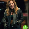 A STAR IS BORN LADY GAGA (ALLY) BLACK LEATHER JACKET A STAR IS BORN LADY GAGA (ALLY) BLACK LEATHER JACKET