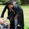 LEGENDS OF TOMORROW SEASON 5 JES MACALLAN (AVA SHARPE) BLACK TRENCH COAT