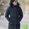 LET IT SNOW ISABELA MONER (JULIE) BLACK FUR HOODED COTTON JACKET