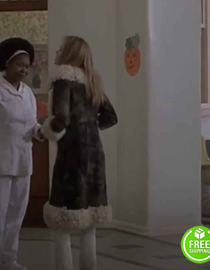 Girl Interrupted Angelina Jolie Lisa Rowe Brown Suede Leather Coat
