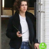 GEMINI MAN MARY ELIZABETH WINSTEAD (DANNY) FUR COLLAR BLACK JACKET 