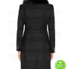 BATWOMAN SEASON 2 NICOLE KANG (MARY HAMILTON) BLACK COTTON COAT