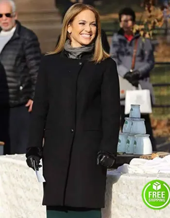 SECOND ACT JENNIFER LOPEZ (MAYA) BLACK COAT