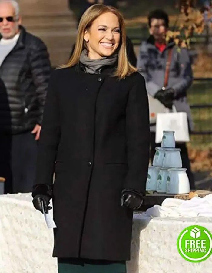 SECOND ACT JENNIFER LOPEZ (MAYA) BLACK COAT SECOND ACT JENNIFER LOPEZ (MAYA) BLACK COAT