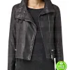 AGENTS OF SHIELD MING-NA WEN (MELINDA MAY) BLACK LEATHER JACKET