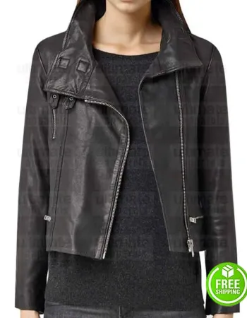 AGENTS OF SHIELD MING-NA WEN (MELINDA MAY) BLACK LEATHER JACKET