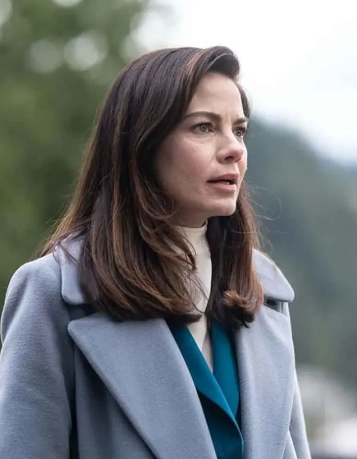 EVERY BREATH YOU TAKE MICHELLE MONAGHAN (GRACE) GREY WOOL COAT EVERY BREATH YOU TAKE MICHELLE MONAGHAN (GRACE) GREY WOOL COAT