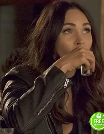 NEW GIRL MEGAN FOX (REAGAN) BLACK LEATHER JACKET