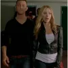 DON JON SCARLETT JOHANSSON (BARBARA) BLACK LEATHER JACKET
