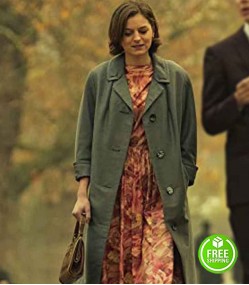 PENNYWORTH EMMA CORRIN (ESME WINIKUS) GREY TRENCH COAT