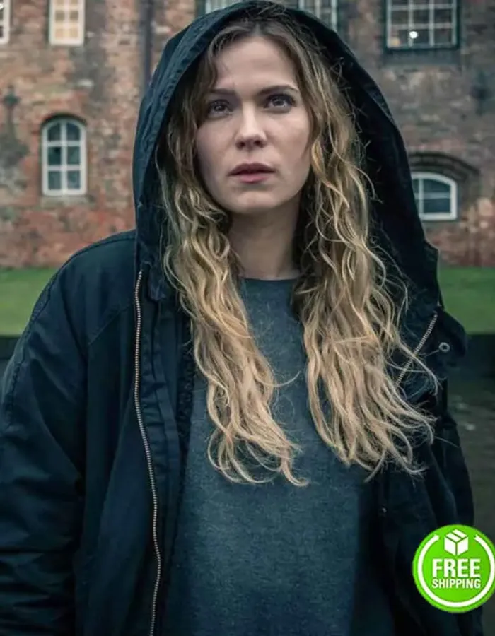 DEADWIND PIHLA VIITALA (SOFIA KARPPI) HOODED BLACK COTTON COAT DEADWIND PIHLA VIITALA (SOFIA KARPPI) HOODED BLACK COTTON COAT