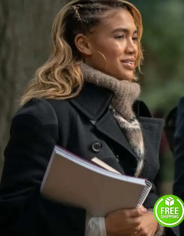 POWER BOOK II GHOST PAIGE HURD (LAUREN) BLACK WOOL COAT POWER BOOK II GHOST PAIGE HURD (LAUREN) BLACK WOOL COAT