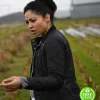 DEBRIS RIANN STEELE (FINOLA JONES) BLACK COTTON JACKET DEBRIS RIANN STEELE (FINOLA JONES) BLACK COTTON JACKET
