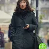 KILLING EVE SANDRA OH (EVE POLASTRI) BLACK COTTON COAT