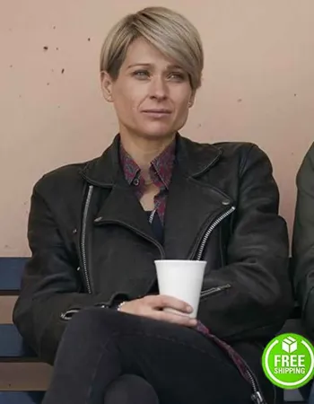 BODY OF WATER SIAN BROOKE (STEPHANIE) BLACK BIKER LEATHER JACKET