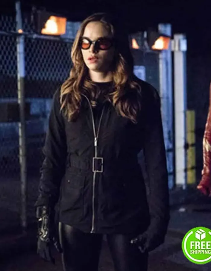 THE FLASH SEASON 5 DANIELLE PANABAKER (CAITLIN SNOW) BLACK KILLER FROST JACKET THE FLASH SEASON 5 DANIELLE PANABAKER (CAITLIN SNOW) BLACK KILLER FROST JACKET