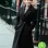 THE FLIGHT ATTENDANT ZOSIA MAMET (ANNIE MOURADIAN) BLACK WOOL COAT