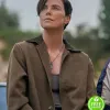 THE OLD GUARD CHARLIZE THERON (ANDY) BROWN COTTON COAT THE OLD GUARD CHARLIZE THERON (ANDY) BROWN COTTON COAT