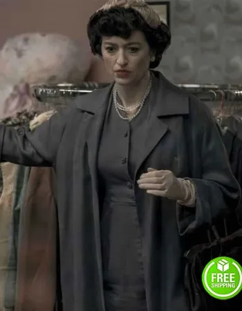 THE QUEEN’S GAMBIT MARIELLE HELLER (ALMA WHEATLEY) GREY TRENCH COAT