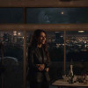 THE ROOKIE SEASON 2 SARAH SHAHI (JESSICA RUSSO) BLACK LEATHER BLAZER