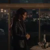 THE ROOKIE SEASON 2 SARAH SHAHI (JESSICA RUSSO) BLACK LEATHER BLAZER THE ROOKIE SEASON 2 SARAH SHAHI (JESSICA RUSSO) BLACK LEATHER BLAZER