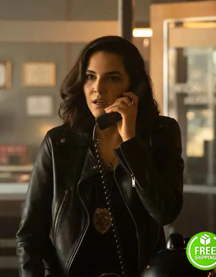 GOOD MORNING VERONICA TAINA MULLER (VERONICA TORRES) BLACK LEATHER JACKET GOOD MORNING VERONICA TAINA MULLER (VERONICA TORRES) BLACK LEATHER JACKET