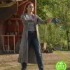 X-MEN: DARK PHOENIX SOPHIE TURNER (JEAN GREY) GREY COTTON COAT
