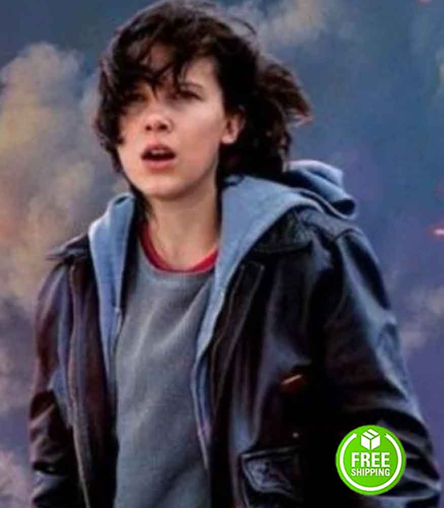Godzilla Millie Bobby Brown (Madison Russell) Leather Jacket
